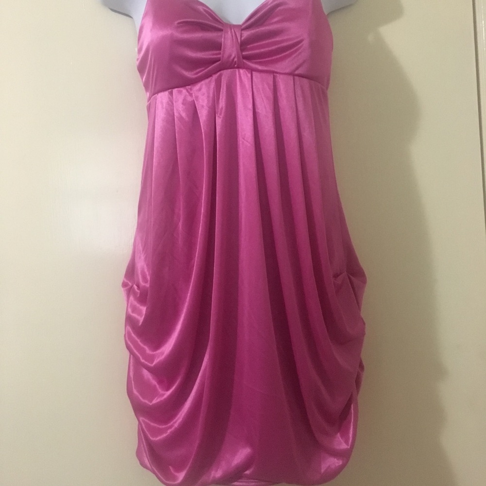 Pink Silk Party Dress